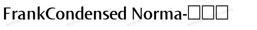 FrankCondensed Norma字体转换